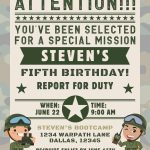 FREE Military Birthday Invitations