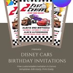 FREE 2 Fast 2 Furious Cars Invitation Template