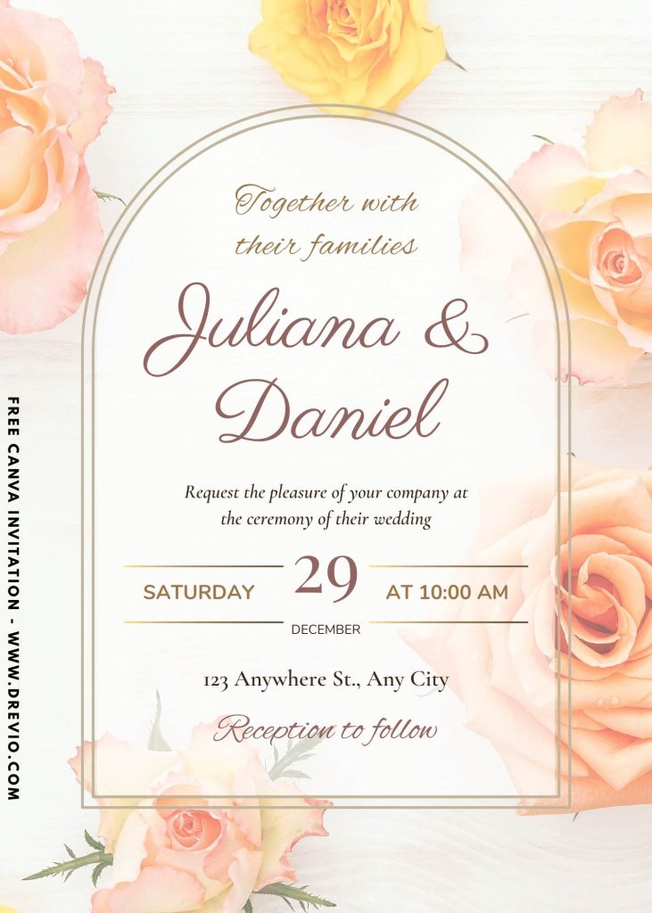 editable-gardenia and rose-wedding-invite-template-free