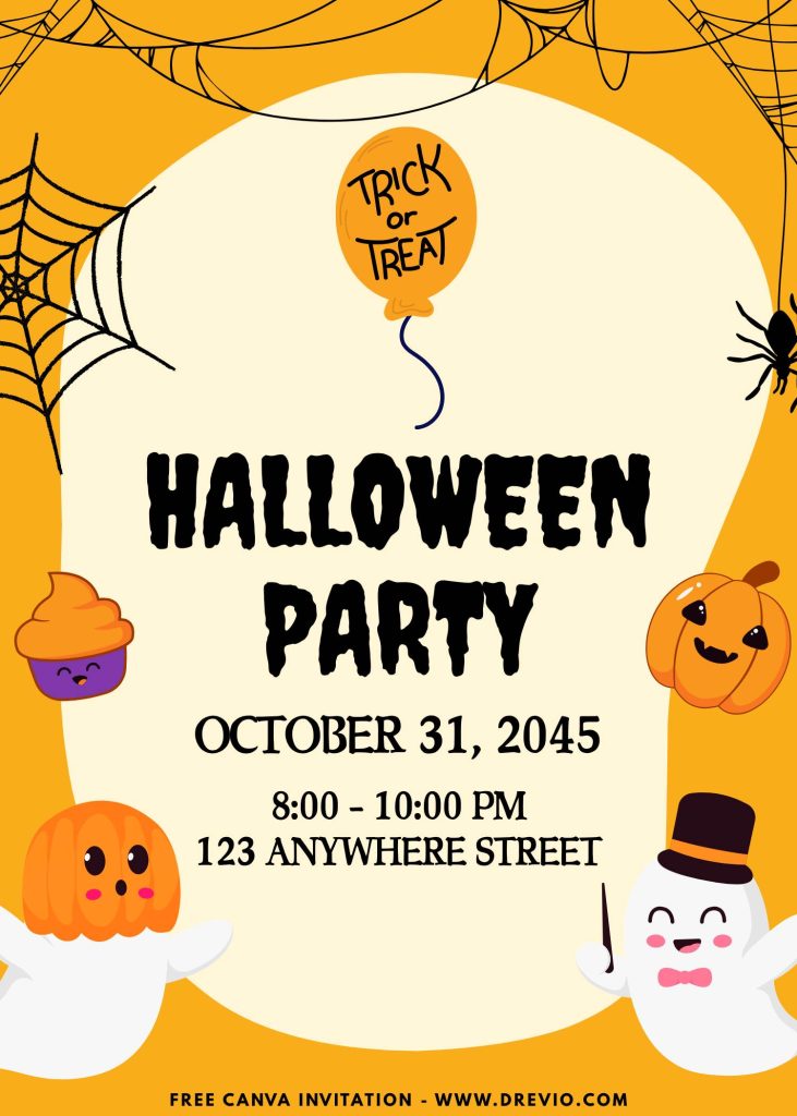 editable-little-spooky boo-halloween-birthday-invite-canva-design