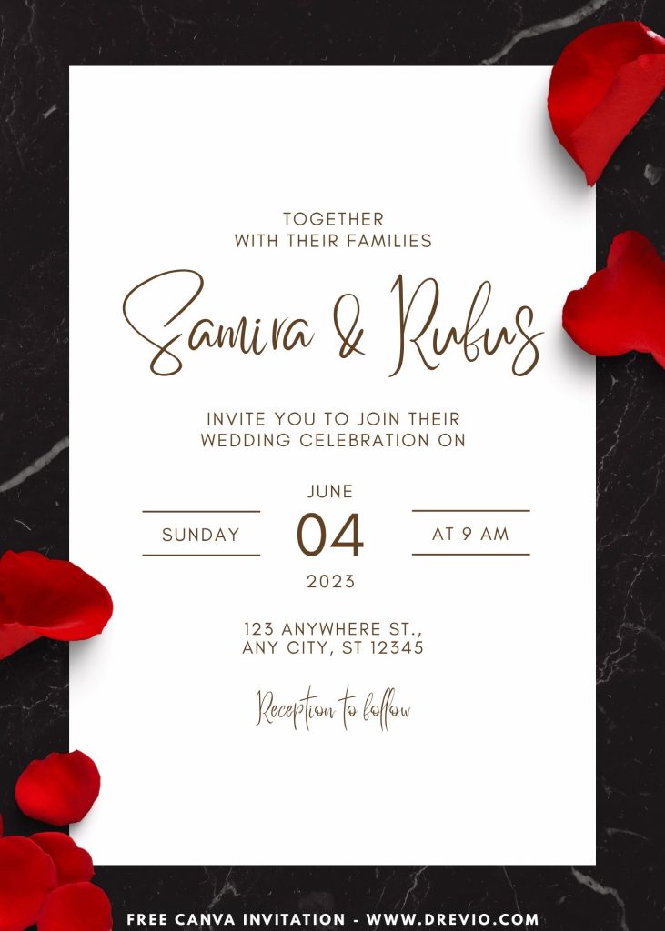editable-marble floral wedding-invite-template-free