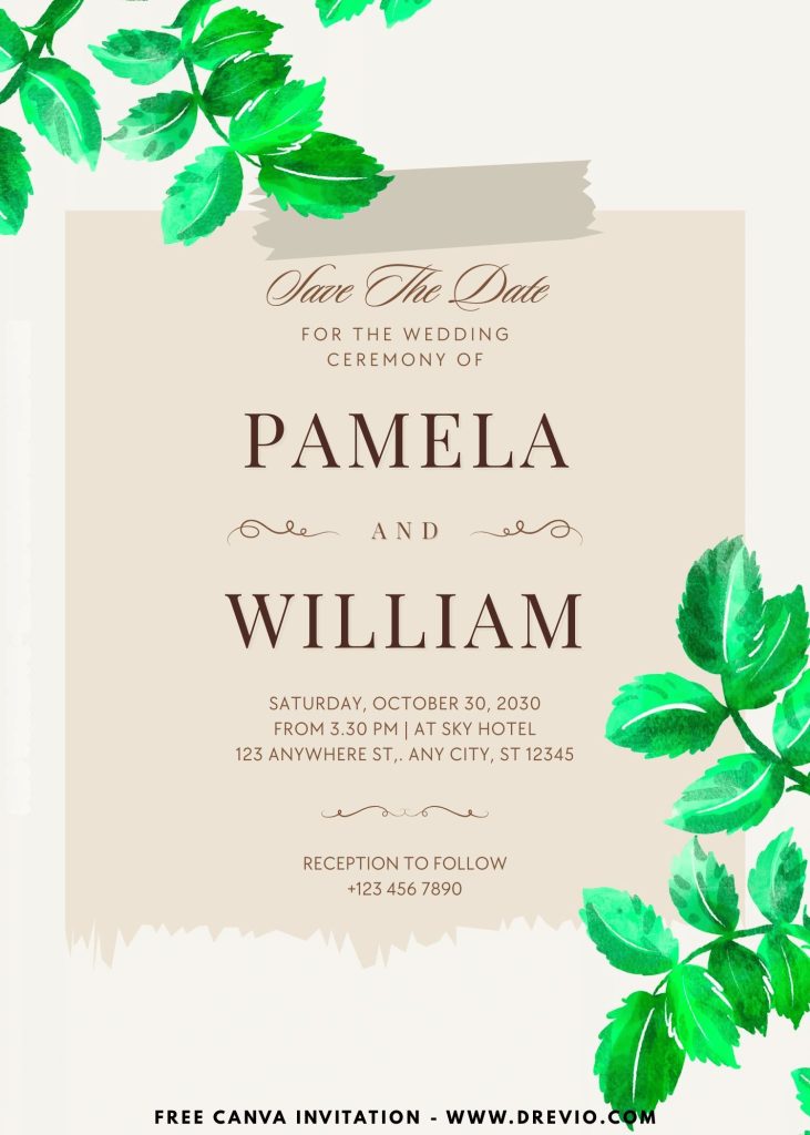 editable-tropical boho garden-wedding-invite-template-free