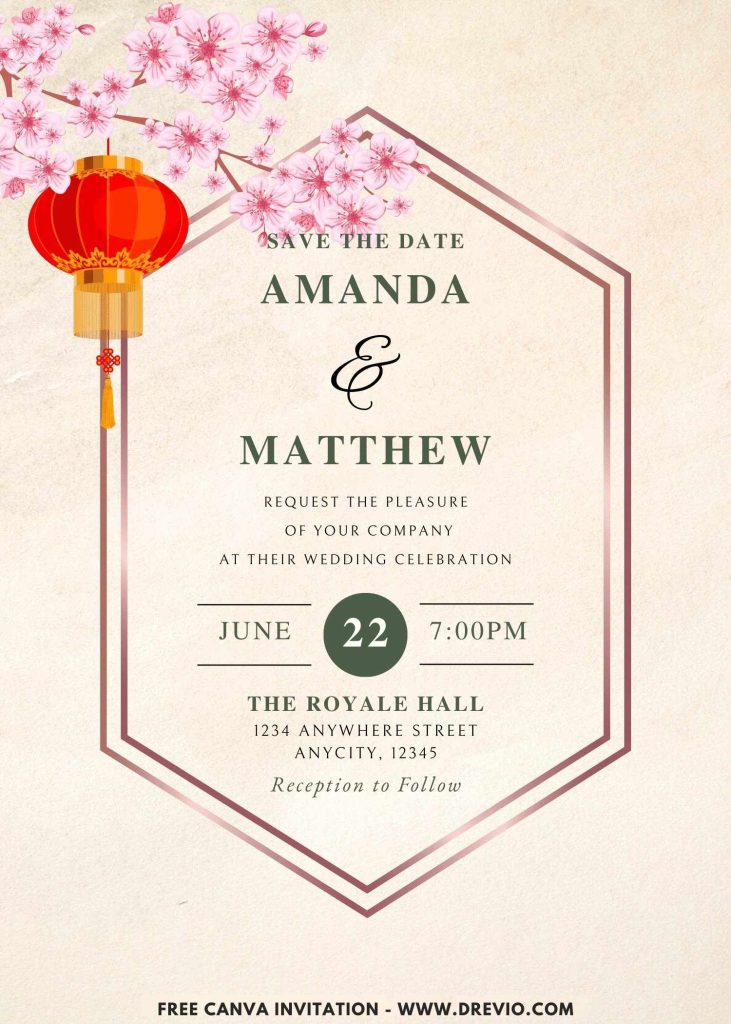 elegant-geometric sakura-floral-wedding-invite-template-free-canva