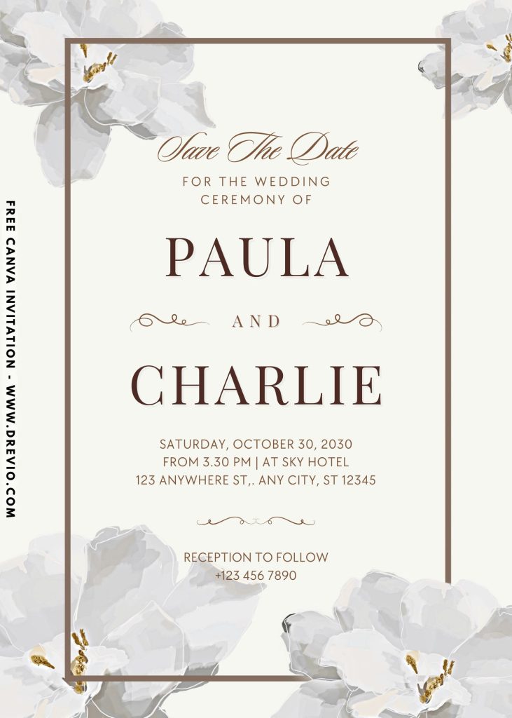 free-cherry blossom-wedding-invitation-template-canva