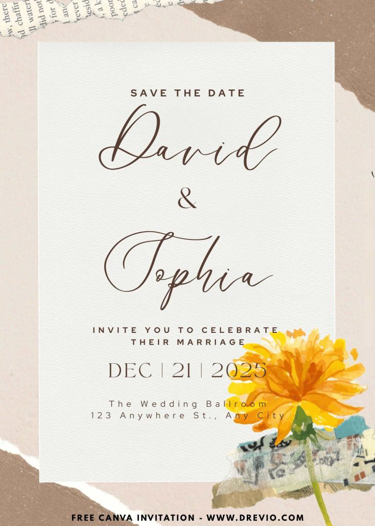 free-collage floral-watercolor-floral-wedding-invitation-template-canva