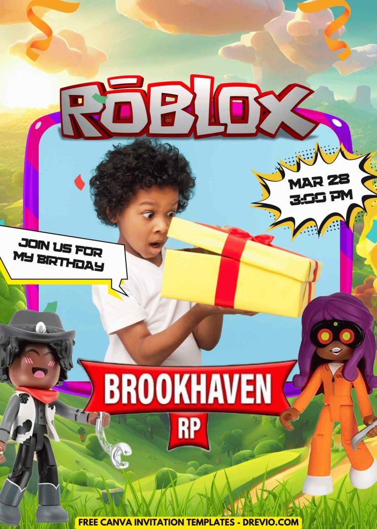 free-roblox brookhaven rp-birthday-invitation-templates-canva