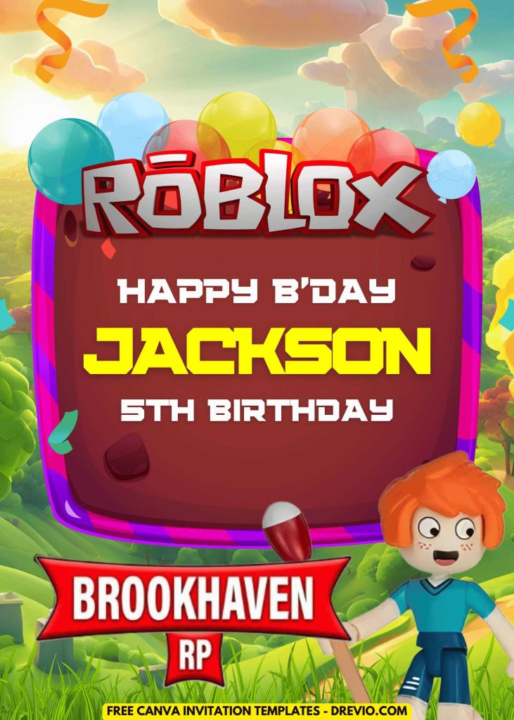 free-roblox brookhaven rp-birthday-invitation-templates-canva