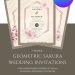 minimalist-geometric sakura-cherry-blossom-wedding-invitation-template-download