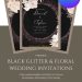 modern-black glitter-and-gold-floral-wedding-invitation-template-free-canva