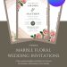 modern-marble floral-wedding-invitation-template-download