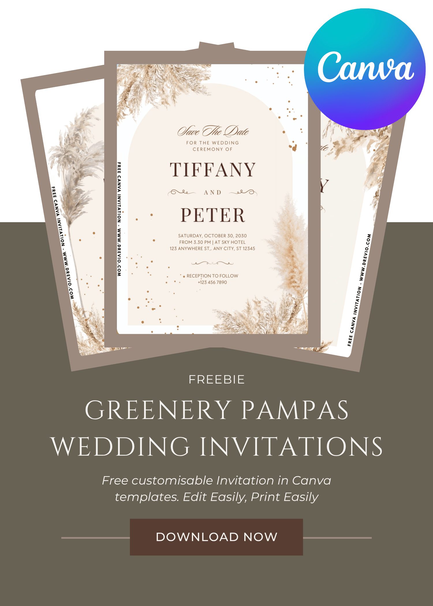 FREE Rustic Wedding Invitations