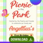 FREE Picnic Birthday Invitations