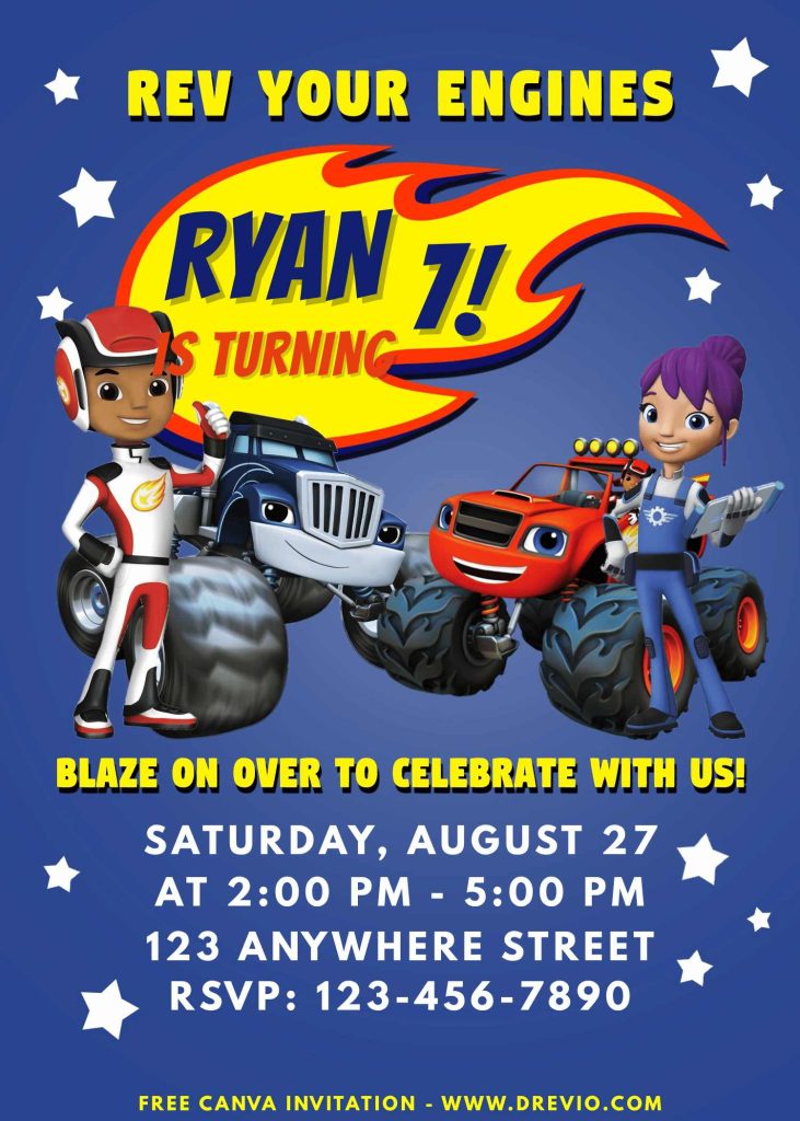 printable-blaze and monster truck-birthday-invitation-free