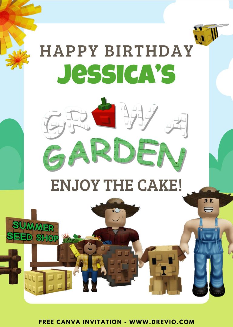 roblox-grow a garden-birthday-party-backdrop-template-canva