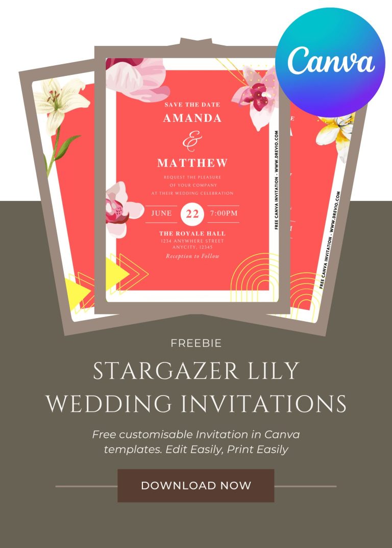 soft-watercolor-stargazer lily-wedding-invitation-template-canva