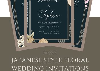 traditional-japanese floral-style-wedding-invitation-template-download