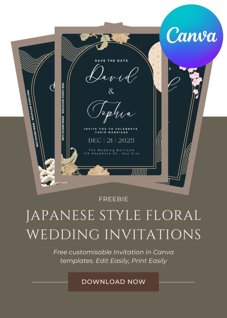 traditional-japanese floral-style-wedding-invitation-template-download