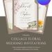 watercolor-collage floral-flower-wedding-invitation-template-download
