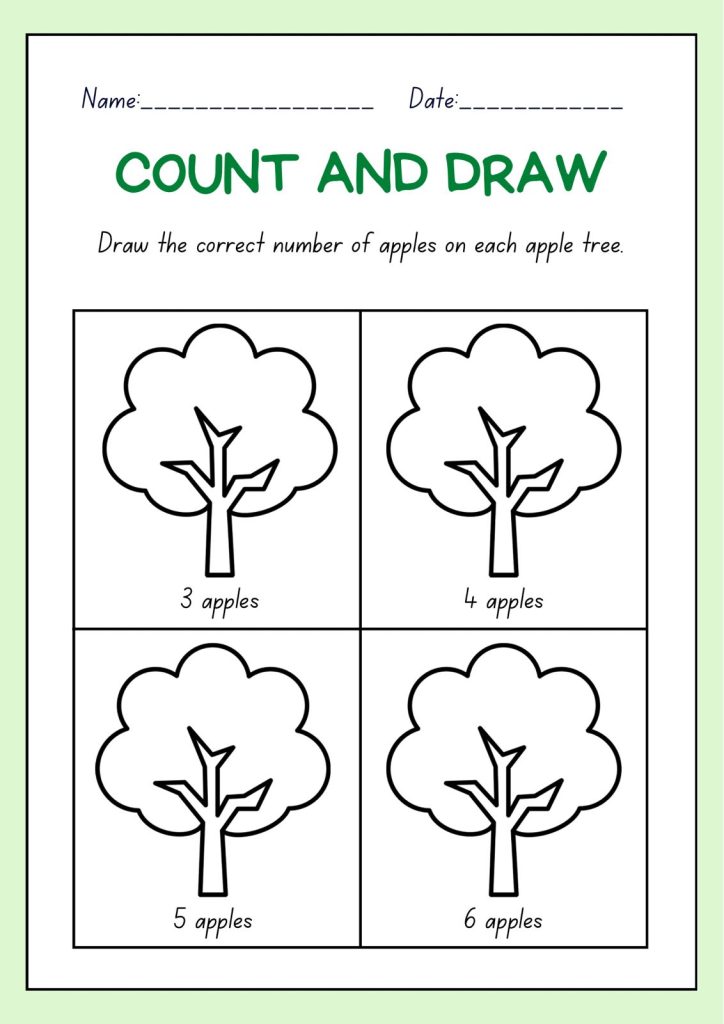 Apple Tree Coloring Page (FREE Printable)