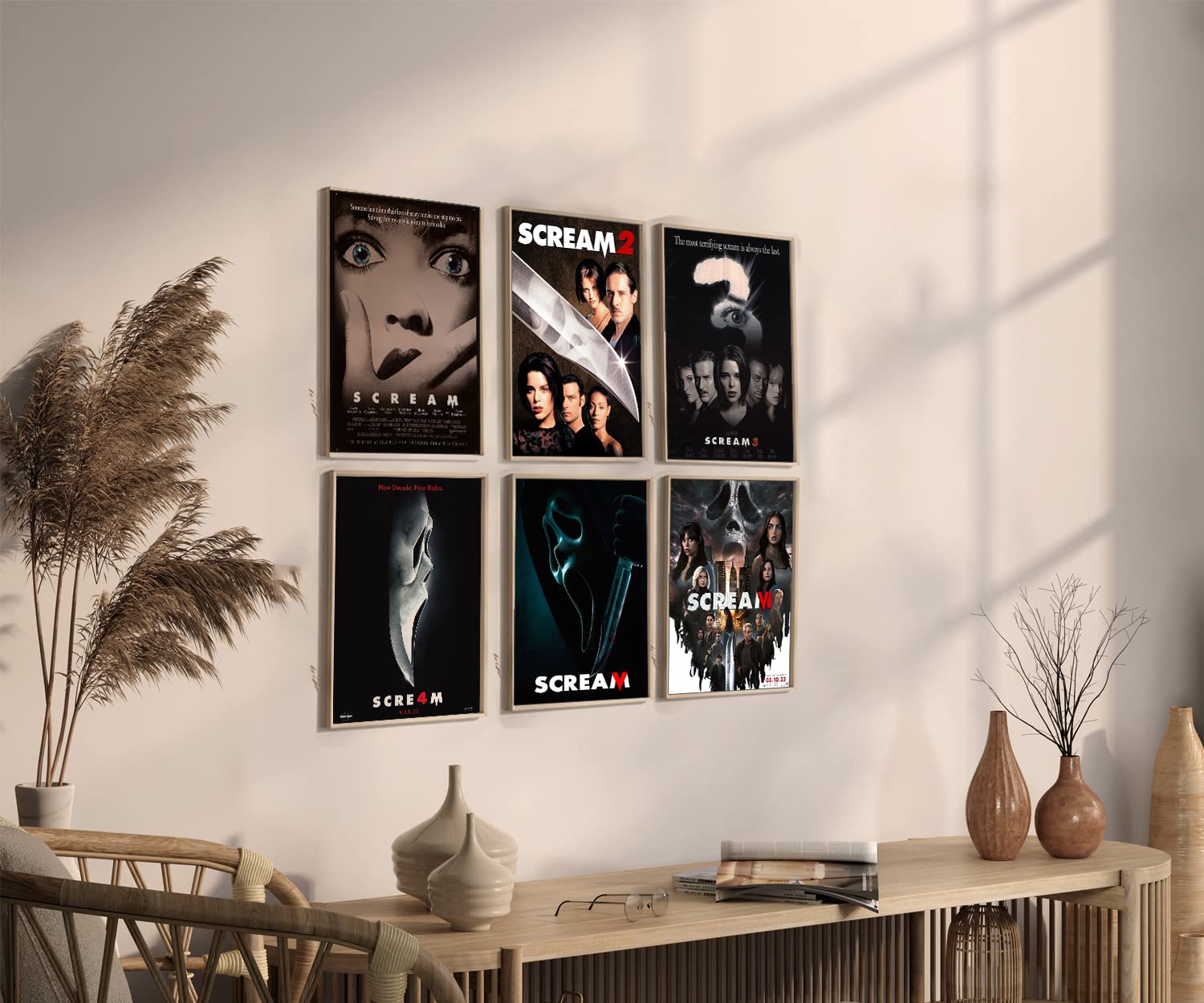 DIY Horror Movie Poster Wall Collage