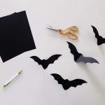 DIY Paper Bats Wall Transformation
