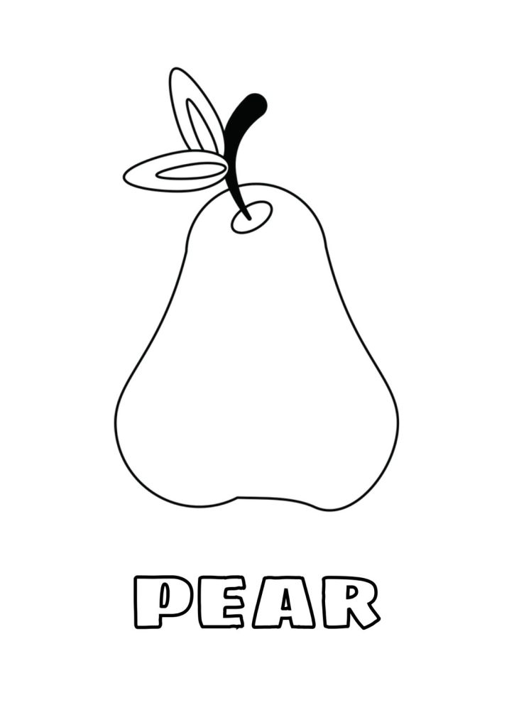 Fruits Themed Coloring Pages (FREE Printable) 3