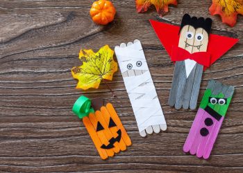 Popsicle Stick Pumpkin Craft for Kids 5