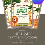 FREE Roaring Fun Jungle Safari Invitation Template