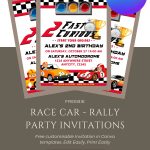 FREE Vroom-Vroom Race Car Invitation Template