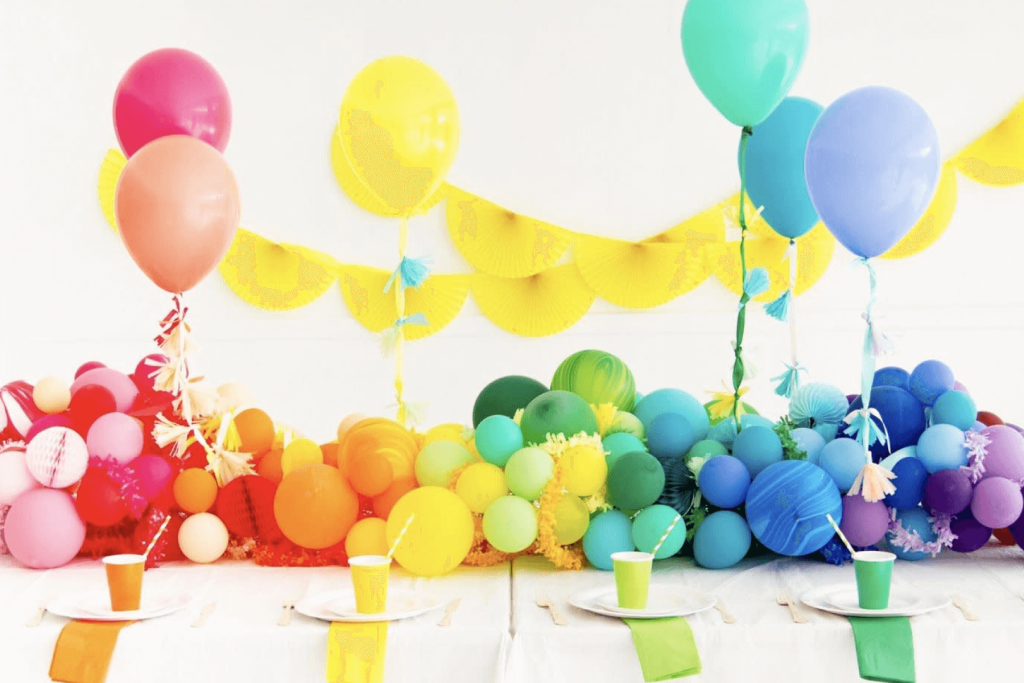 New Year Rainbow Birthday Party Ideas 1