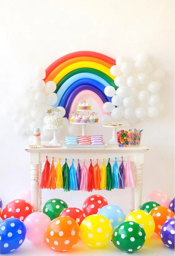 New Year Rainbow Birthday Party Ideas 1
