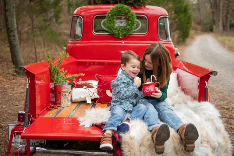 Red-Truck Vintage Christmas Party Ideas 1