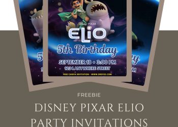 Free and Editable Disney Elio Invitation Templates Made in Canva. Customize Online for free