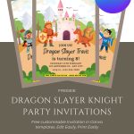 FREE Knights And Dragons Invitation Template