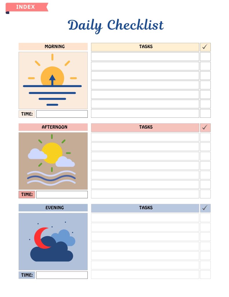 New Year Morning Routine Printable
