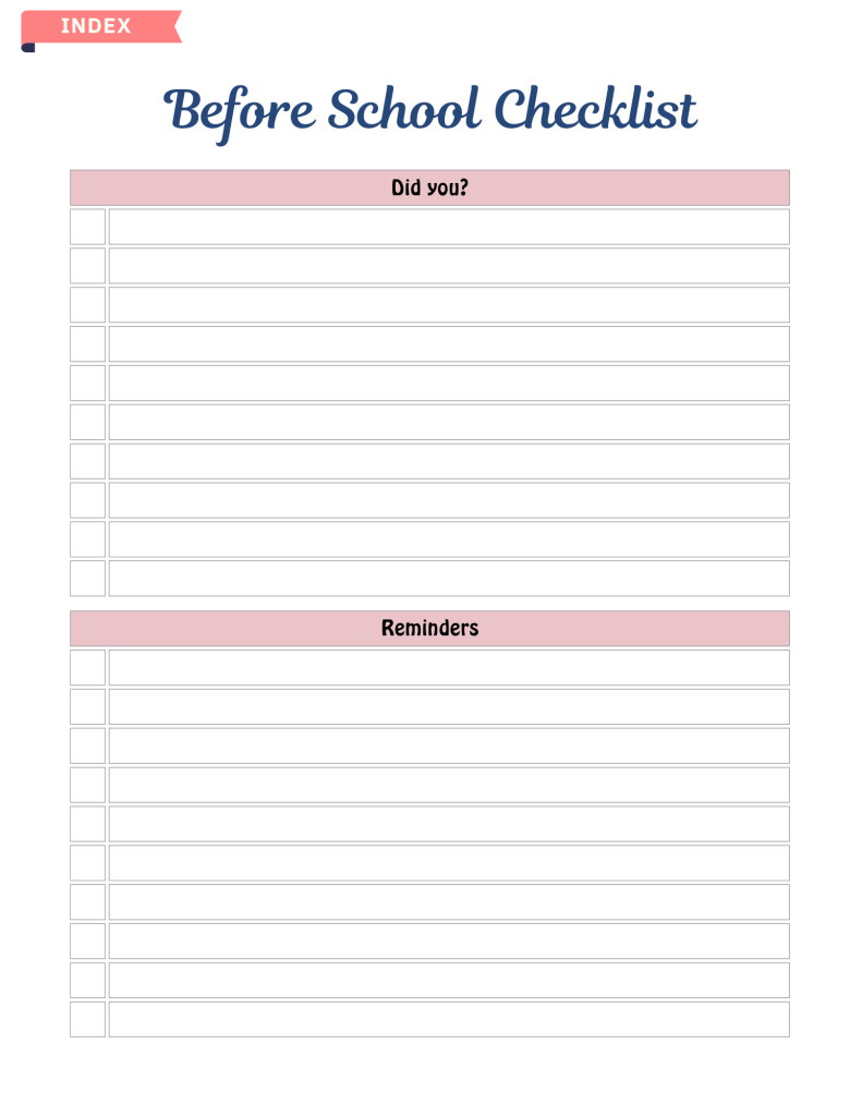Kids Chore Chart (Editable & Free)