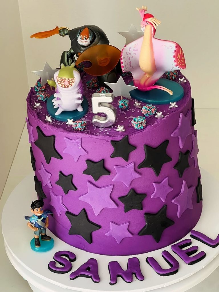 Dark Navy Disney Pixar Elio Birthday Cake