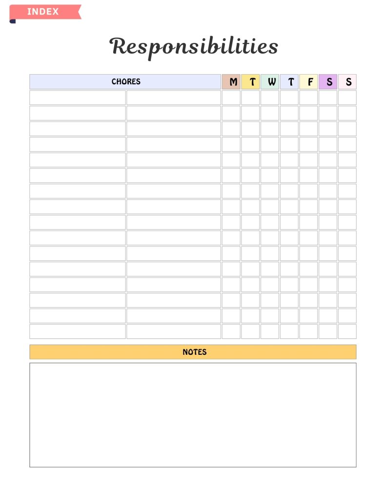 New Year Morning Routine Printable