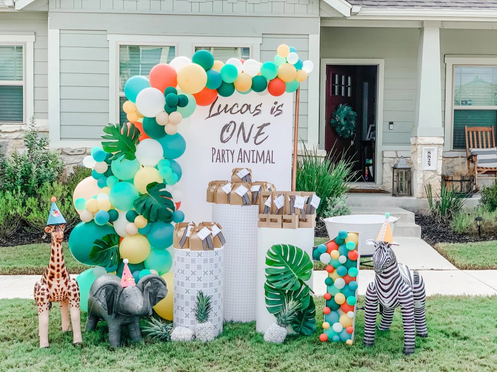 One Party Animal First Birthday Party decor