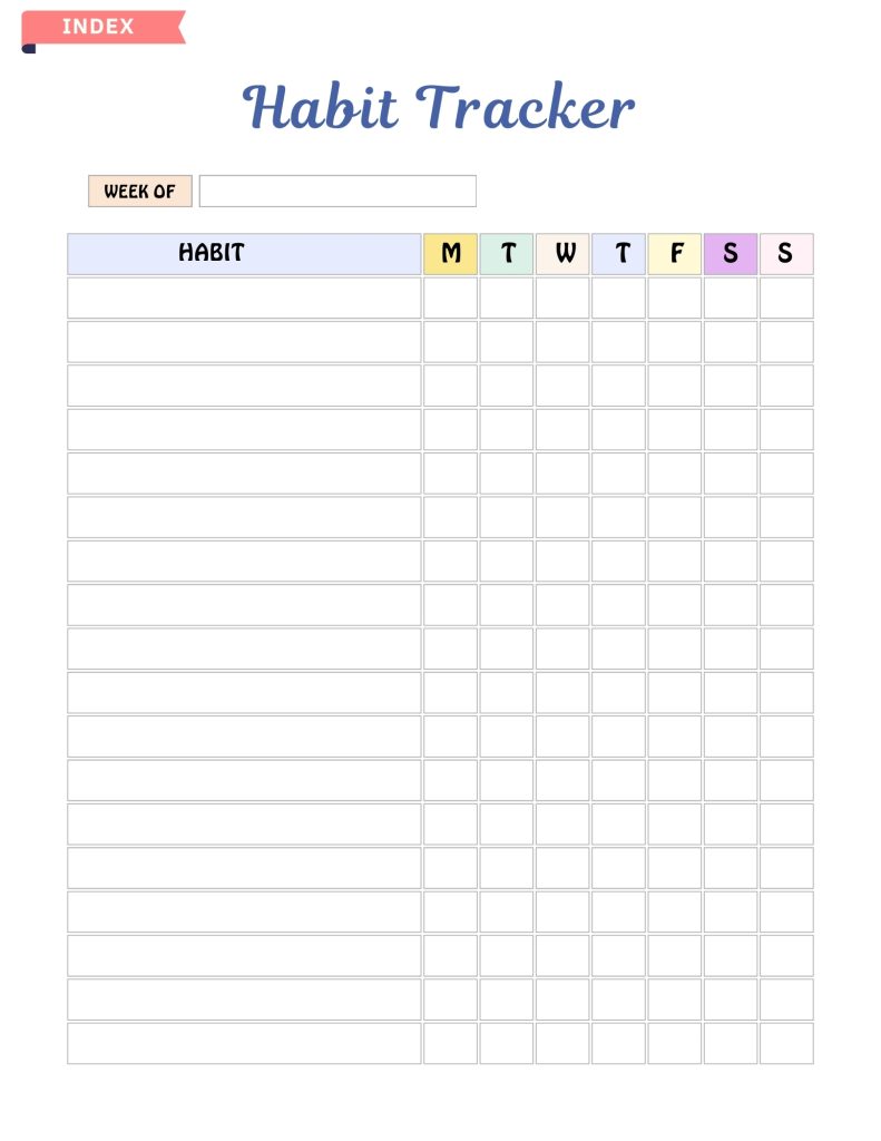 New Year Morning Routine Printable