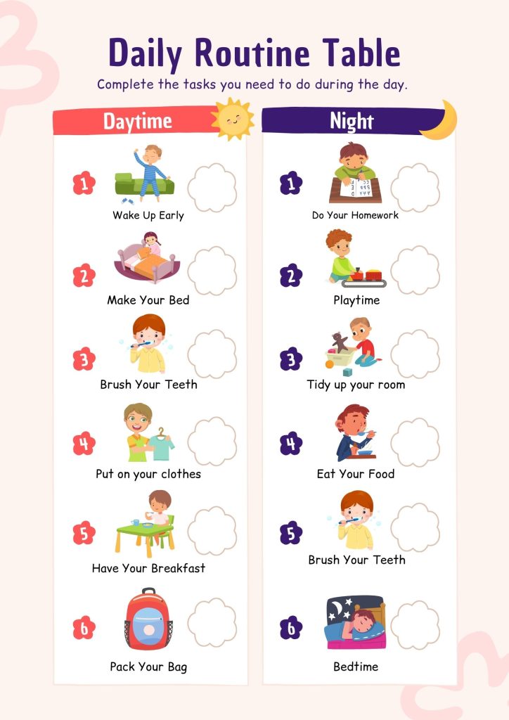 After-School Routine Chart for Busy Parents