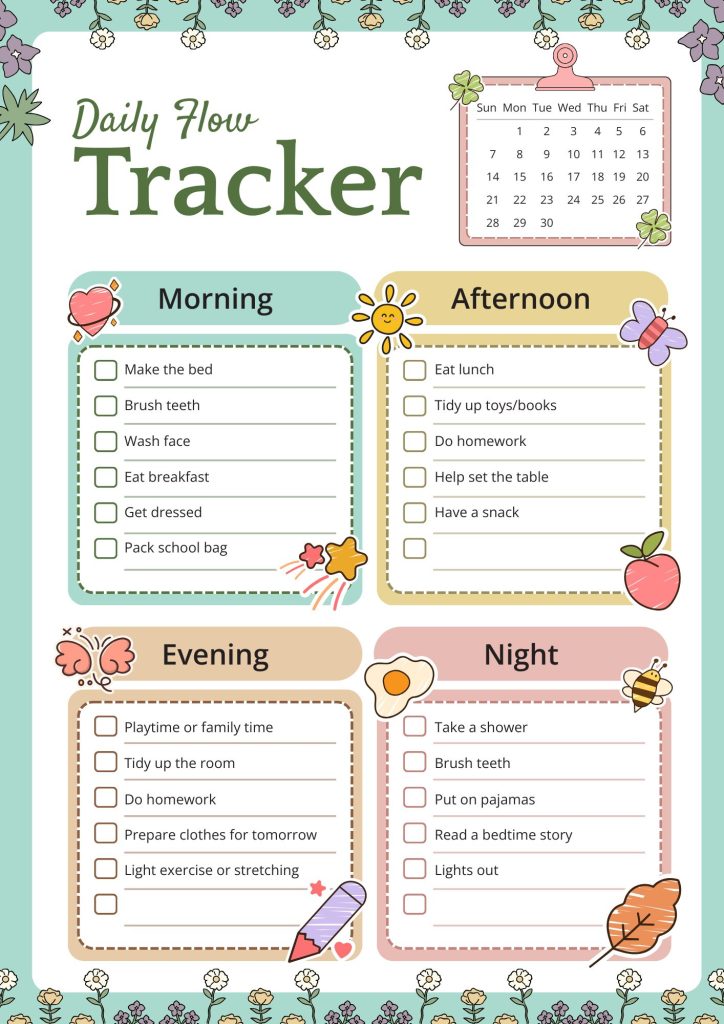 After-School Routine Chart for Busy Parents