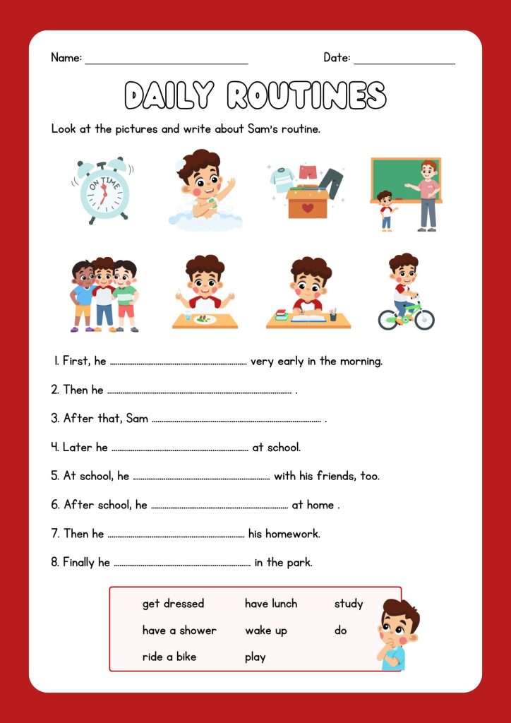 After-School Routine Chart for Busy Parents