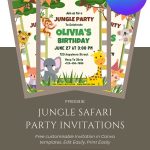 Free Jungle Safari Birthday Invitations