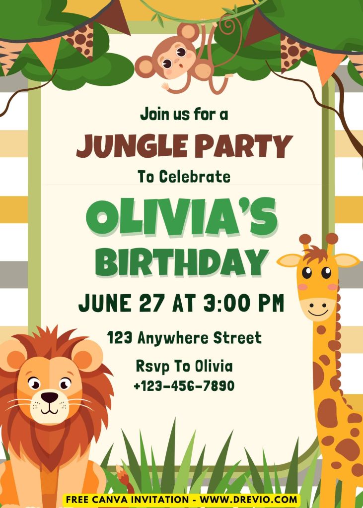 Editable-Wild-Jungle-Safari-Birthday-Invitations