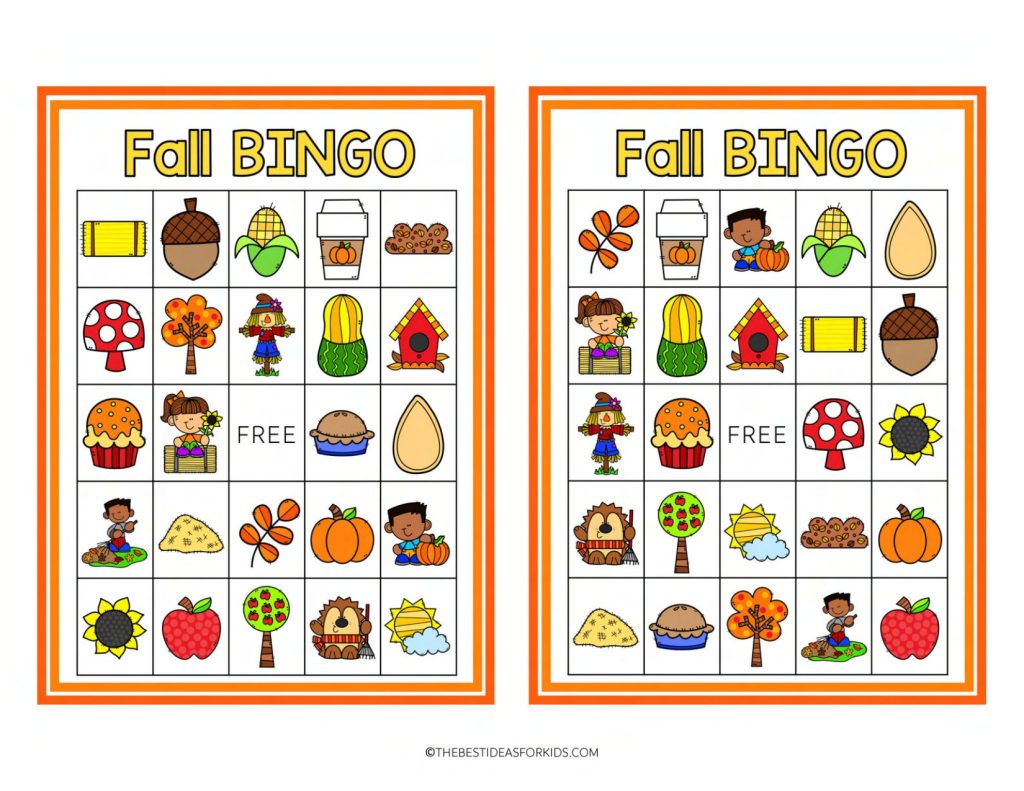 Printable Party Bingo Games