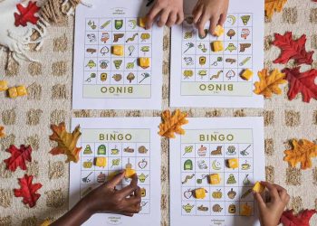 Fall Themed Bingo Printable for Kids 1