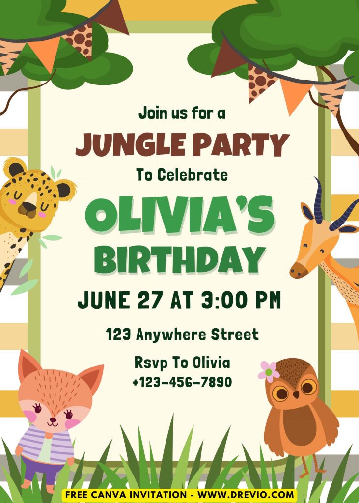 Free-Jungle-Animal-Safari-Birthday-Invitation-Canva-Templates