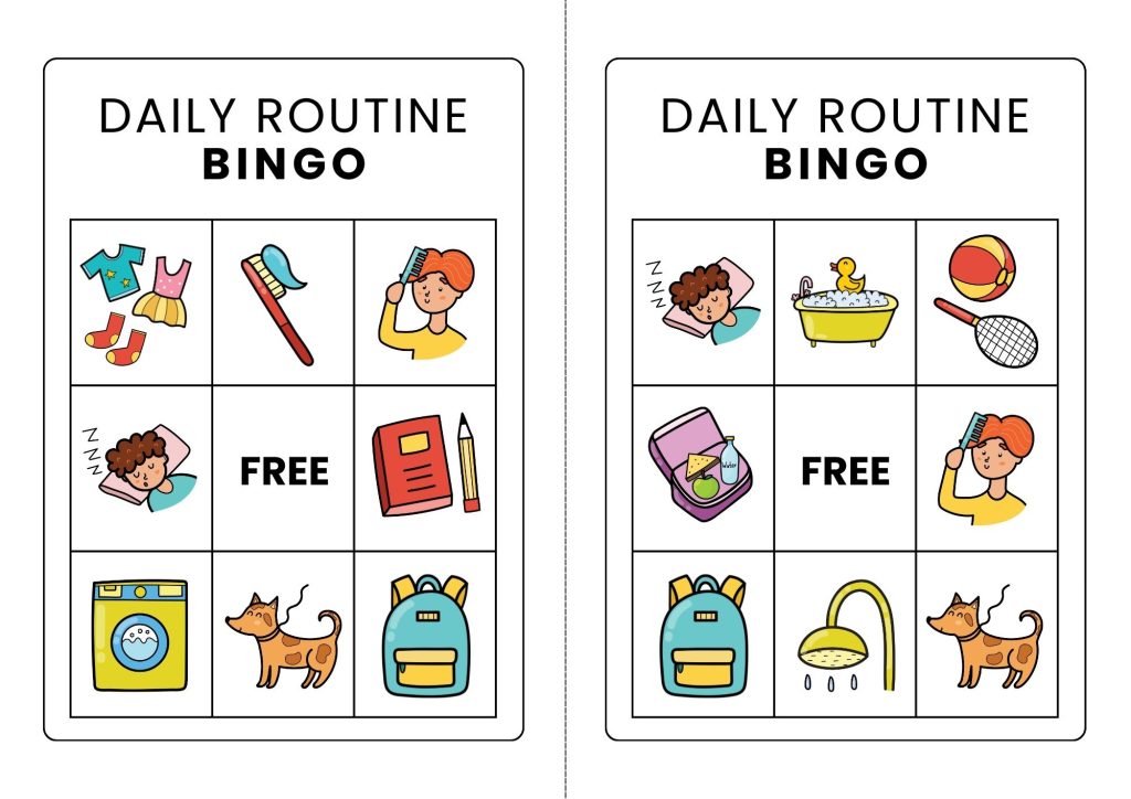 No-Prep Routine Cards for Preschoolers