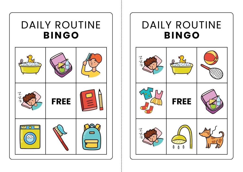 No-Prep Routine Cards for Preschoolers